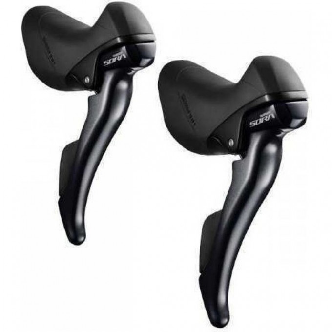 Шифтер/Тормозная ручка SHIMANO SORA, R3000, ЛЕВ/ПР, 2X9СК, ТР.+ОПЛЕТК ESTR3000DPA